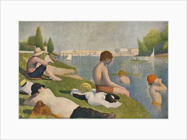 La Baignade, (Bathers at Asnieres), 1884, (1937). Creator: Georges-Pierre Seurat
