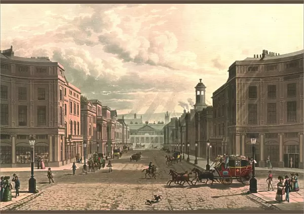 Regent Street from Piccadilly, c1822. Creator: J Bluck