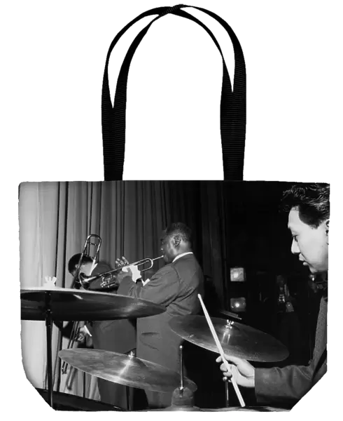 Louis Armstrong and All Stars on stage on Day 2, Finsbury Park Astoria, London, 1962