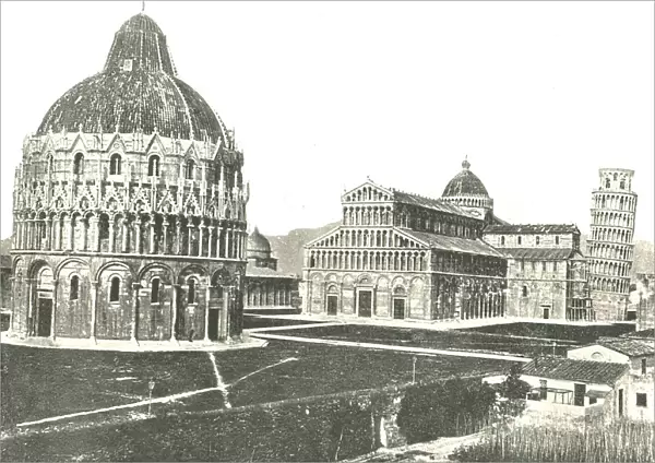 The Baptistery, Cathedral and Leaning Tower, Pisa, Italy, 1895. Creator: Unknown