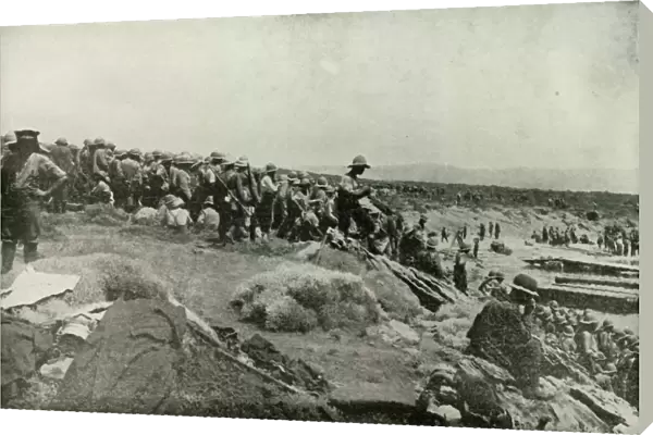 Landing Troops at Suvla Bay, (1919). Creator: Unknown