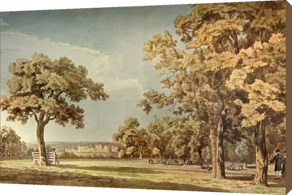 Windsor Castle from the Great Park Near the End of the Long Walk, 1740-1798, (1934)