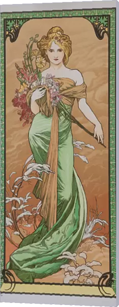 Spring (From the Series Les Saisons), 1900. Creator: Mucha, Alfons Marie (1860-1939)
