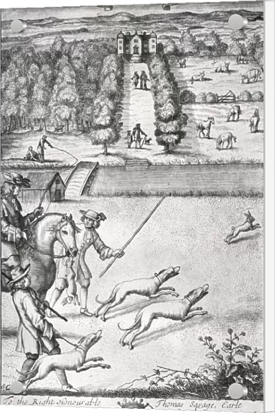 Coursing with Grayhounds, late 17th century, (1911). Creator:s G