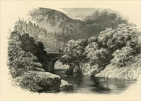 Pont Aberglaslyn, North Wales, c1890. Creator: Unknown