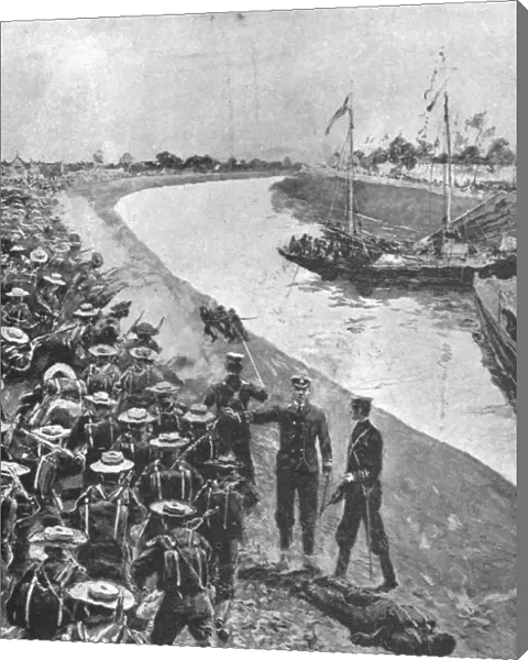 The Trouble in China, 1900-1901: The Bluejackets on their way to Tientsin, (1901)