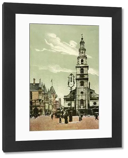 St Clement Danes, Strand, London, c1910. Creator: Unknown