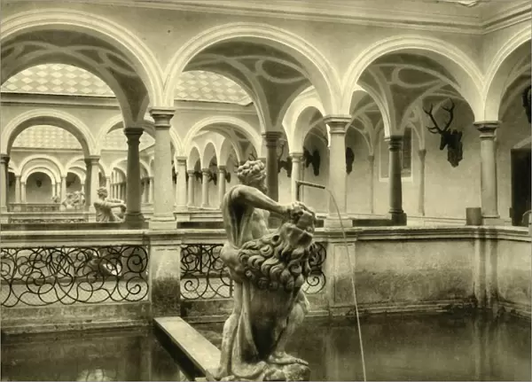 Fish tank sculptures, Kremsmünster Abbey, Upper Austria, c1935. Creator: Unknown