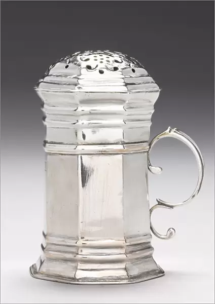 Caster with Lid, c. 1720. Creator: Andrew Tyler (American, 1692-1741)