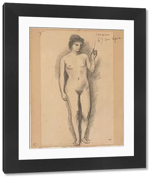 Carmen, last half 1800s. Creator: Pierre Puvis de Chavannes (French, 1824-1898)