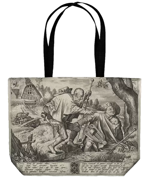 The Blind Leading the Blind. Creator: Pieter van der Heyden (Netherlandish, c. 1530-c