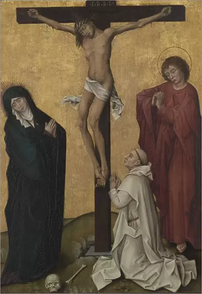 The Crucifixion with a Carthusian Monk, c. 1460. Creator: Rogier van der Weyden (Flemish, c