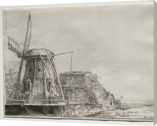 The Windmill, 1641. Creator: Rembrandt van Rijn (Dutch, 1606-1669)