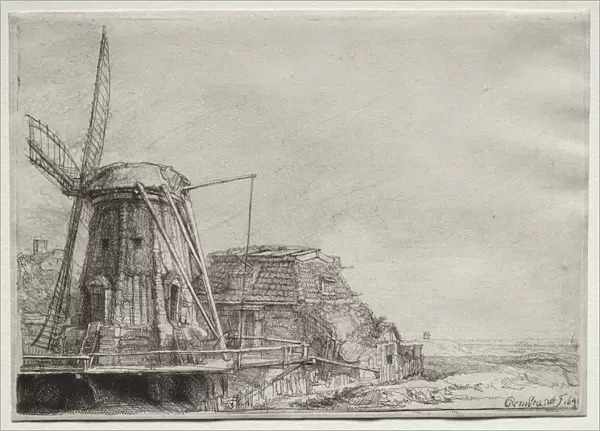The Windmill, 1641. Creator: Rembrandt van Rijn (Dutch, 1606-1669)