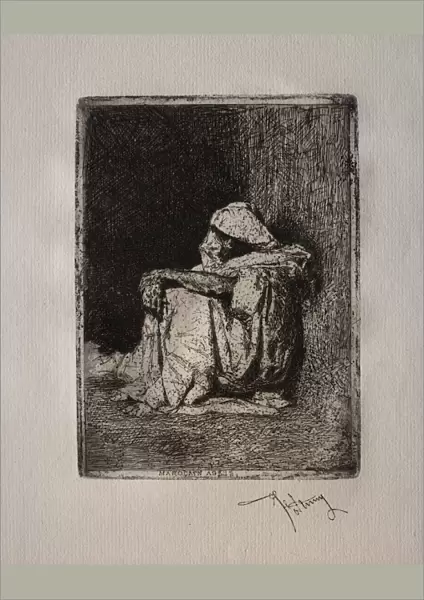 Marocain assis. Creator: Mariano Fortuny y Carbo (Spanish, 1838-1874)
