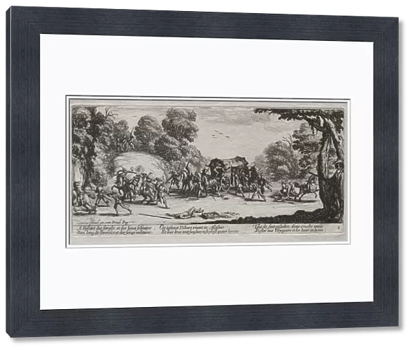 The Miseries of War: Highway Robbery, 1633. Creator: Jacques Callot (French, 1592-1635)