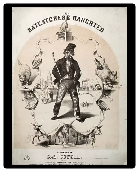 The Ratcatchers Daughter - Sheet Music Cover. Creator: Winslow Homer (American, 1836-1910)