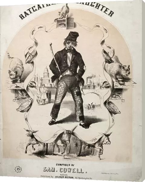 The Ratcatchers Daughter - Sheet Music Cover. Creator: Winslow Homer (American, 1836-1910)