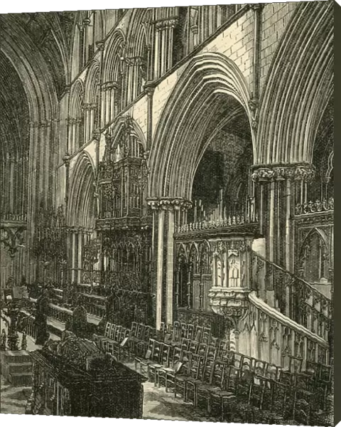 The Choir of Worcester Cathedral, 1898. Creator: Unknown