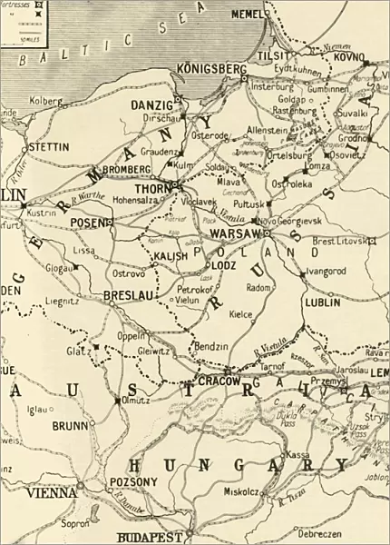 The Eastern Area of the Great War, 1915. Creator: Unknown