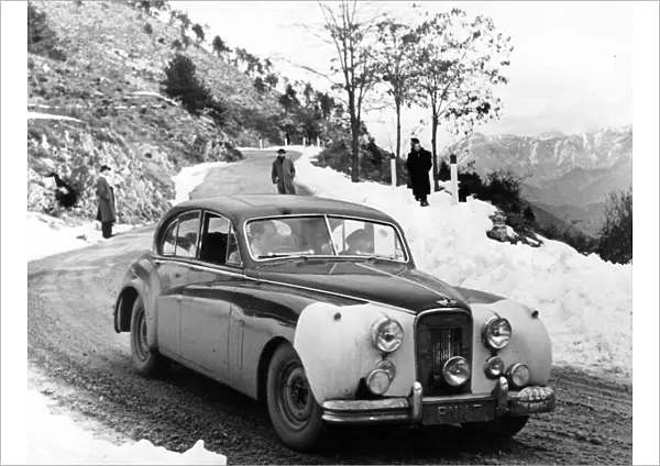 Jaguar MKVII 1953 Monte Carlo Rally. Creator: Unknown