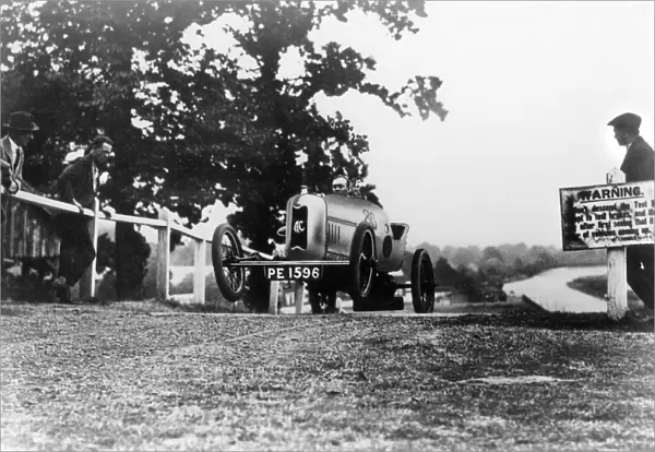 1925 AC 12-40 on Brooklands test hill. Creator: Unknown