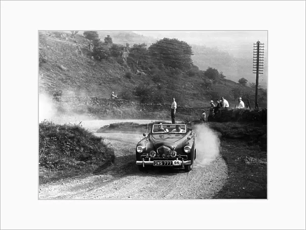 1949 Healey 2. 4 Sportmobile drophead coupe, Morecambe rally 1952. Creator: Unknown