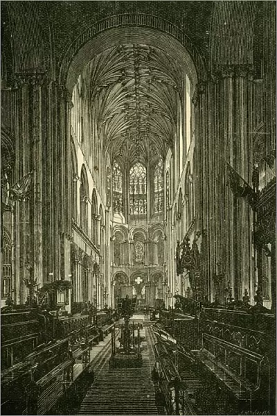 Norwich Cathedral. The Choir, Looking East, 1898. Creator: Unknown