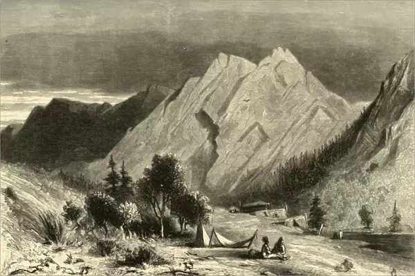 Limestone Formation, on Pitt River, 1872. Creator: Alfred Harral