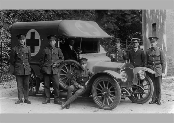 Rover 12 hp ambulance, World War 1. Creator: Unknown