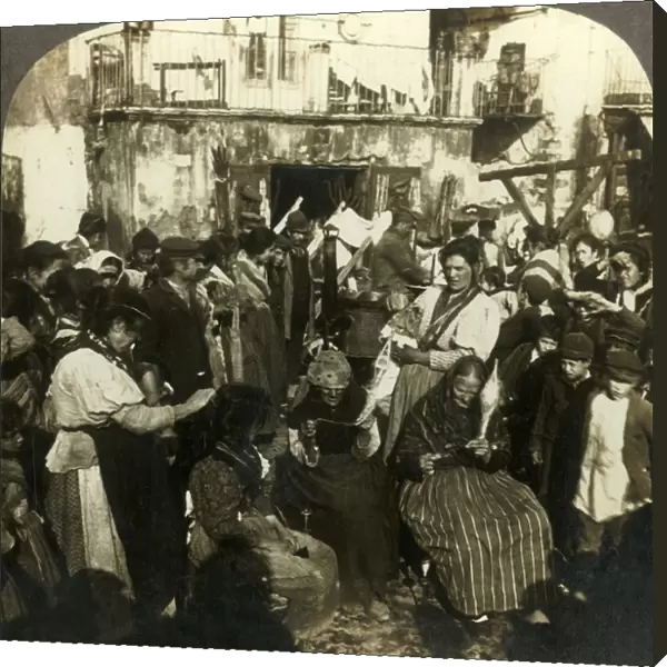 The Lazzaroni, as they live in the streets of Naples, Italy, c1909. Creator: Unknown
