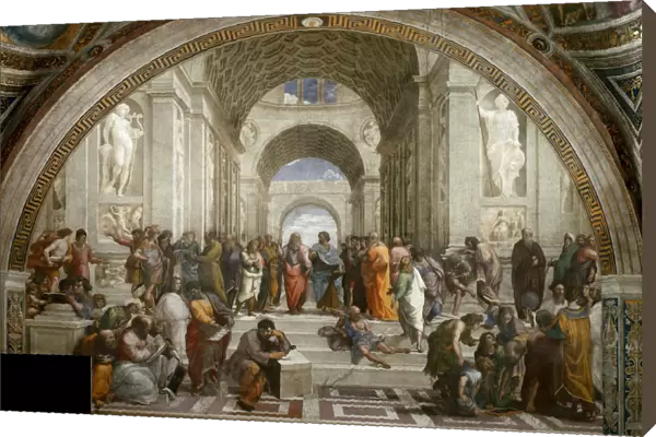 The School of Athens. (Fresco in Stanza della Segnatura), ca 1510-1511. Creator: Raphael