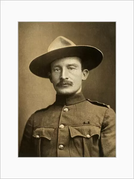 Colonel Robert S. S. Baden-Powell, The Defender of Mafeking, 1900. Creator: Elliot & Fry