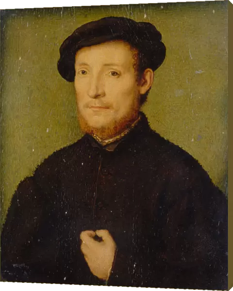Portrait of a Man with His Hand on His Chest, 1540-45. Creator: Corneille de Lyon