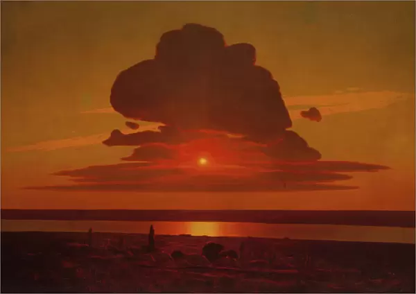 Red Sunset on the Dnieper, 1905-8. Creator: Arkhip Ivanovich Kuindzhi