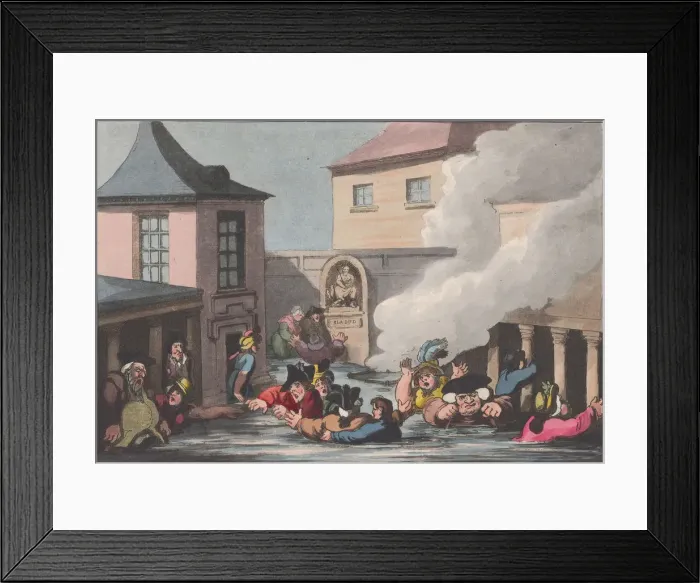 Framed Print : Heritage Images Print: Comforts of Bath, Plate 7 (1798) Framed Print : Heritage Images Print: Comforts of Bath, Plate 7 (1798)