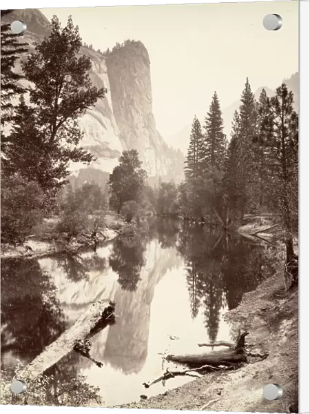 Washington Tower, Yosemite, ca. 1872, printed ca. 1876. Creator: Attributed to Carleton E