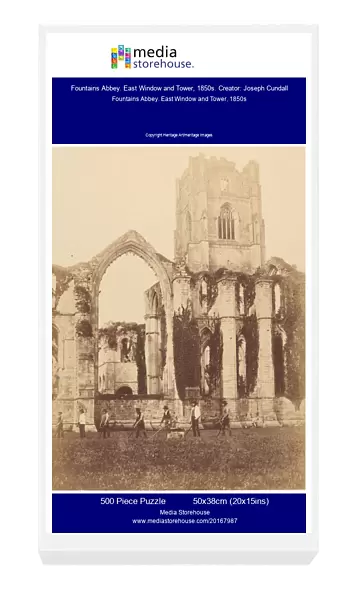 Fountains Abbey. East Window and Tower, 1850s. Creator: Joseph Cundall