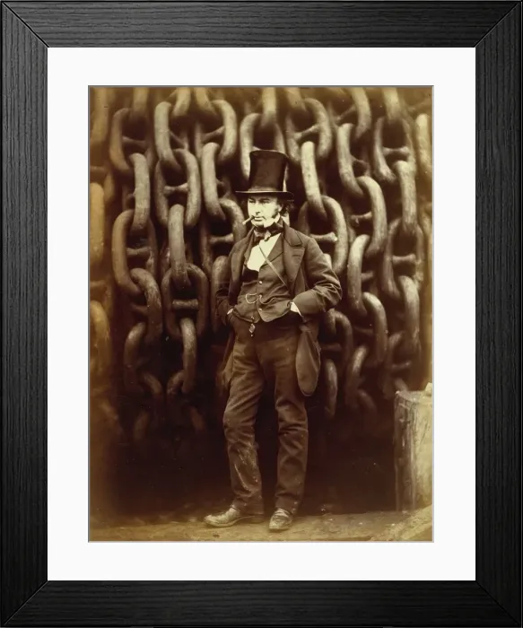 Framed Print : Isambard Kingdom Brunel Before the Great Eastern Launch, 1857 Print Framed Print : Isambard Kingdom Brunel Before the Great Eastern Launch, 1857 Print