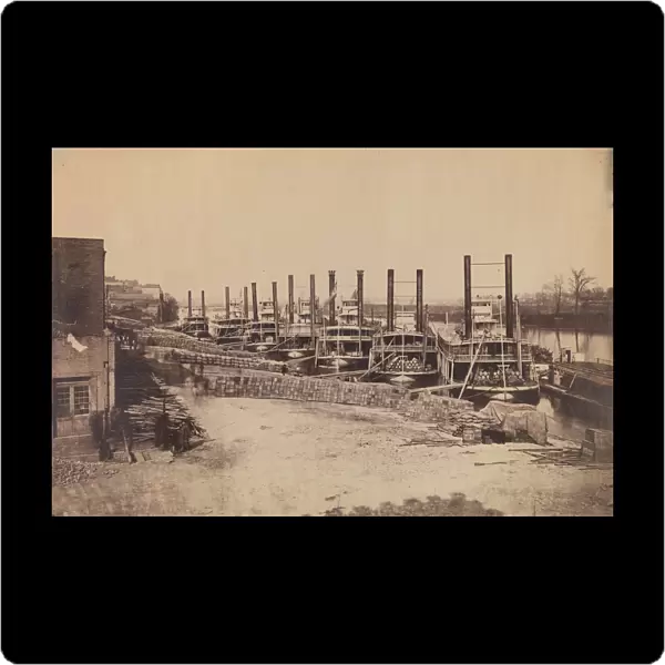 Supply Steamers at Nashville, Tennessee, 1862. Creator: Rodney Poole