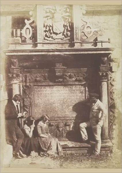 The Artist and the Grave Digger, 1843-44. Creators: David Octavius Hill, Robert Adamson