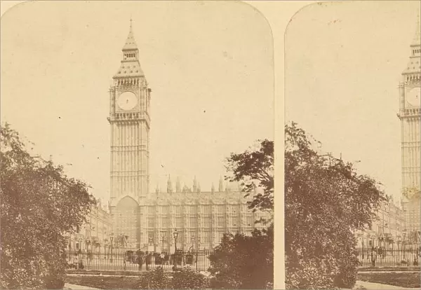Pair of Early Stereograph Views of London, England, 1850s-70s. Creator: Unknown