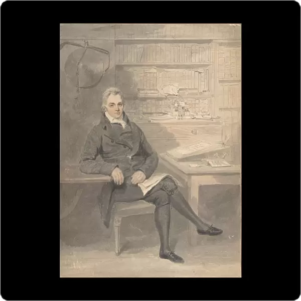 Portrait of a Man, Seated in Front of a Writing Desk, 1795-1800. Creator: Henry Edridge