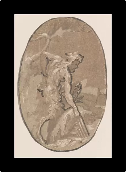 Marsyas drawing the Syrinx from the river, ca. 1540-50. ca. 1540-50