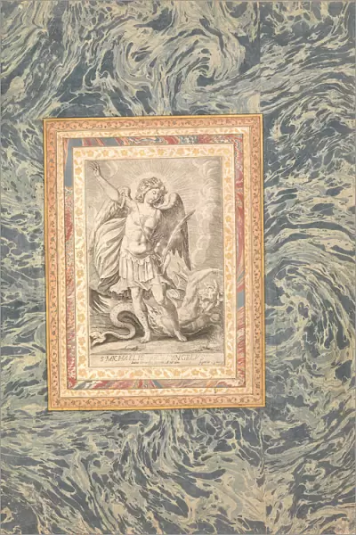St. Michael, the Archangel, Folio from the Bellini Album, ca. 1600. Creator: Unknown