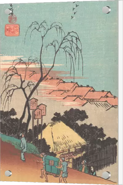 Shin Yoshiwara Emonzaka Aki no Tsuki, ca. 1836. ca. 1836. Creator: Ando Hiroshige