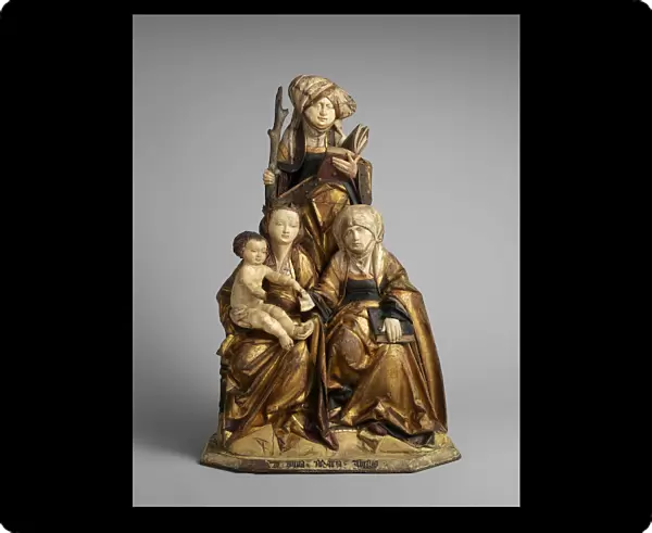The Virgin and Child, Saint Anne, and Saint Emerentia, German, 1515-30. Creator: Unknown