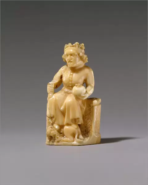 Chess Piece in the Form of a King, German, 1350-1400. Creator: Unknown