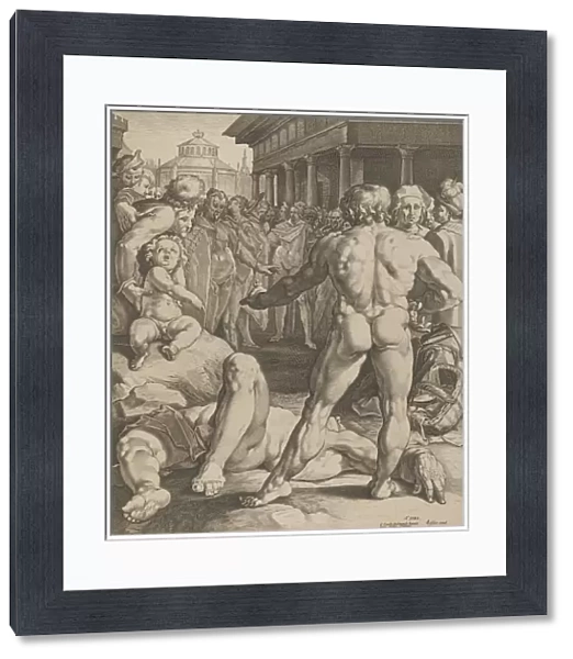 The Fight Between Ulysses & Irus, ca. 1590. Creators: Jan Muller