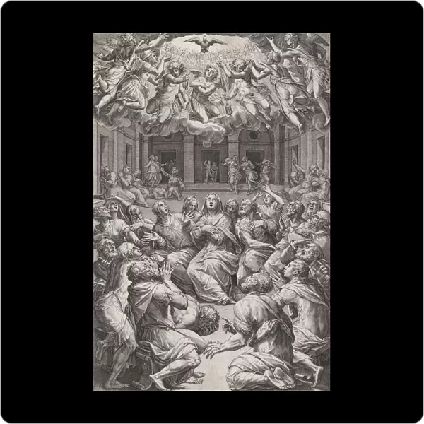 The Pentecost, 1574. Creator: Cornelis Cort